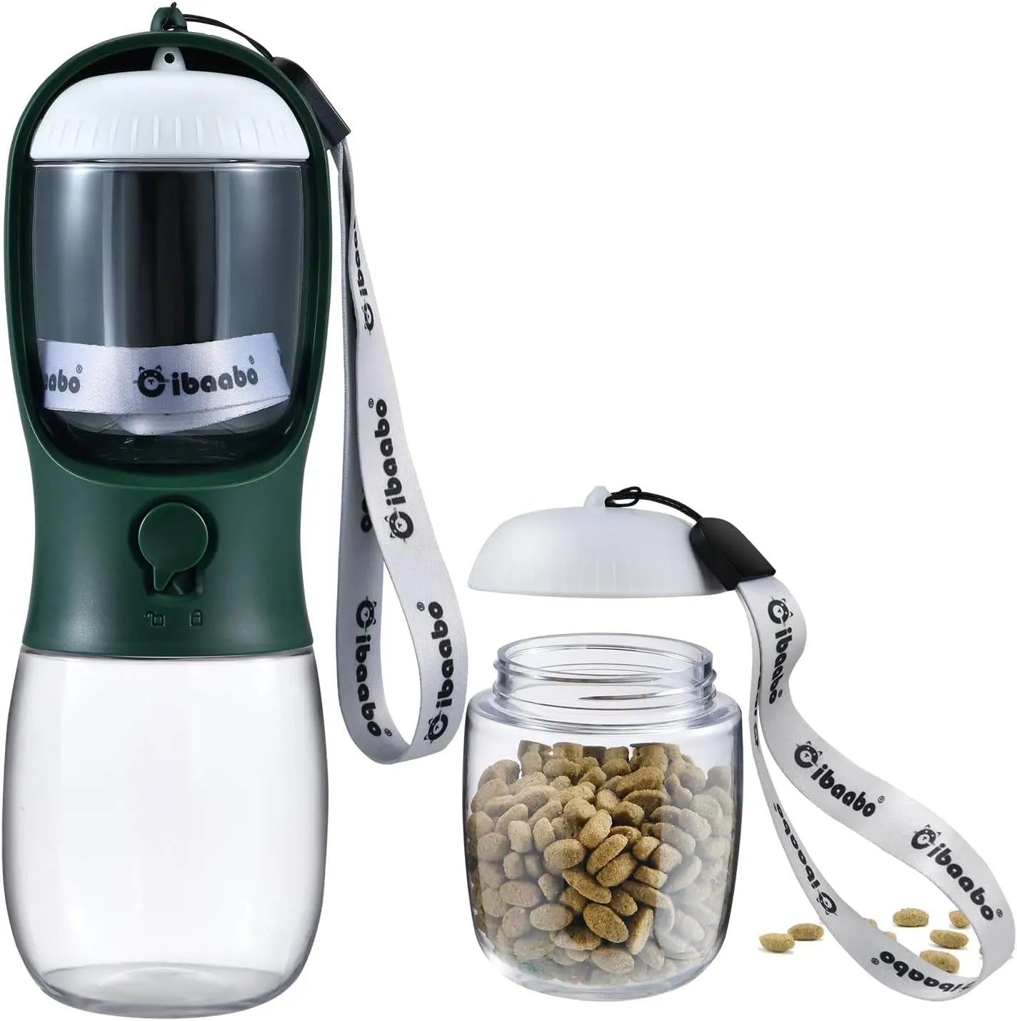 2-in-1 Portable Travel Water & Food Bottle - Dog - (12 Color Options) - (10 oz, 19 oz) - (While Supplies Last)