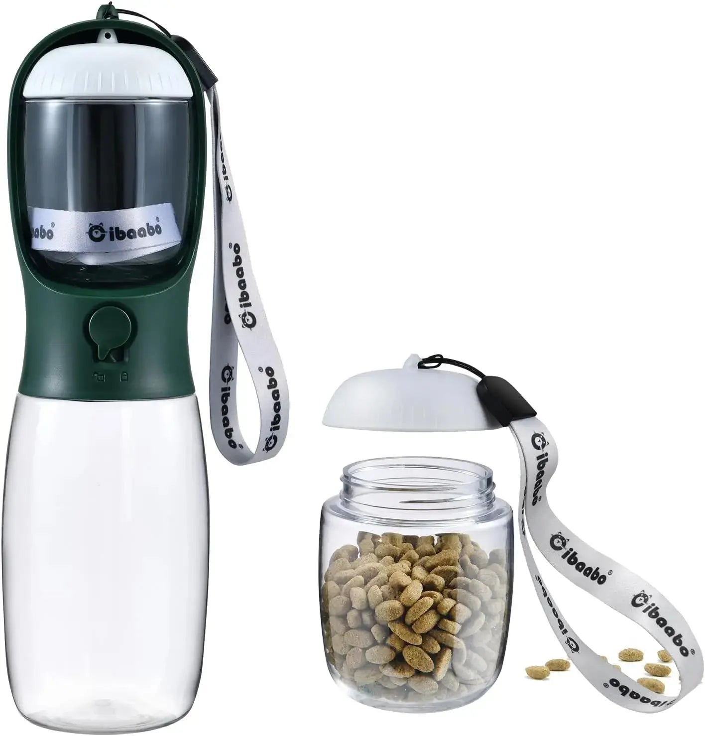 2-in-1 Portable Travel Water & Food Bottle - Dog - (12 Color Options) - (10 oz, 19 oz) - (While Supplies Last)