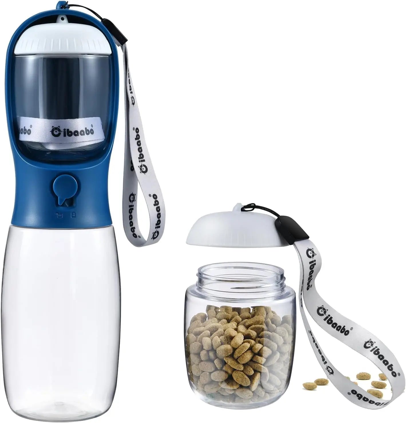 2-in-1 Portable Travel Water & Food Bottle - Dog - (12 Color Options) - (10 oz, 19 oz) - (While Supplies Last)