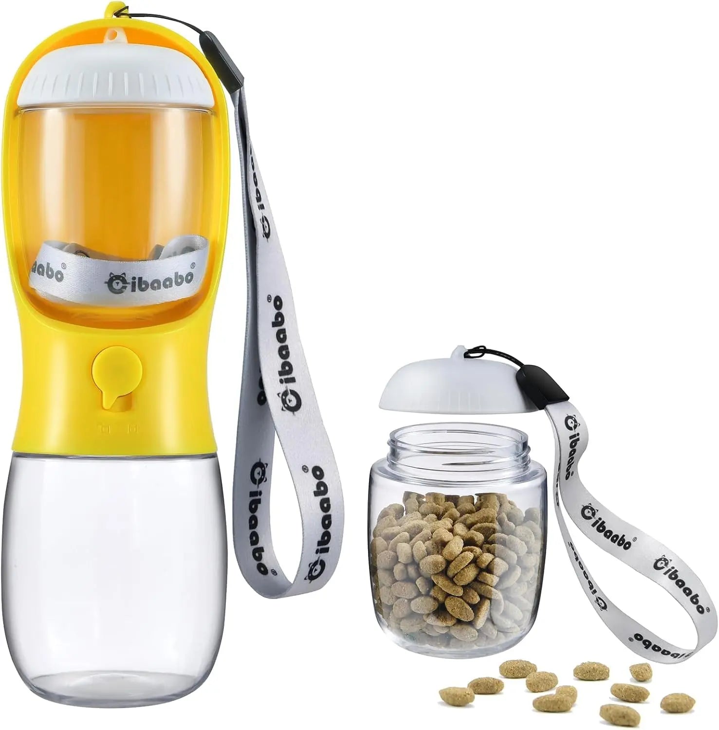 2-in-1 Portable Travel Water & Food Bottle - Dog - (12 Color Options) - (10 oz, 19 oz) - (While Supplies Last)