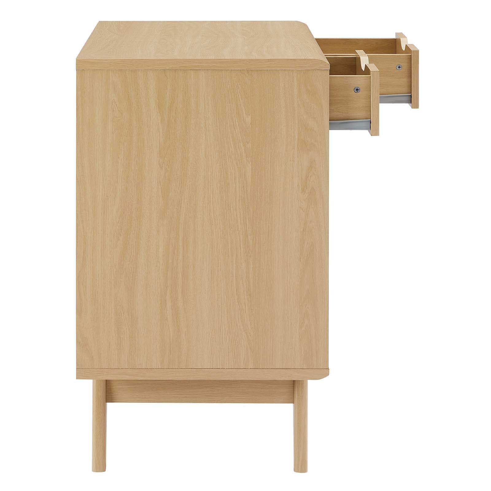 Render Cat Oak Cabinet and Litter Box Enclosure - Cat - (Mid-century Design) -  (Modway) - (While Supplies Last)