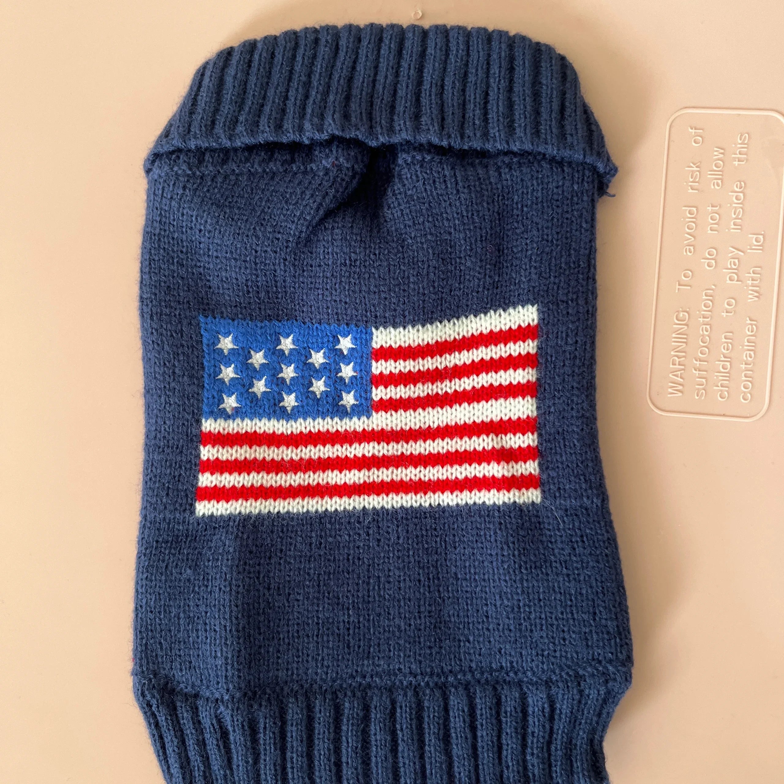 U.S. Flag Sweater - Dog - (XS-XL) - (Navy) - (While Supplies Last)