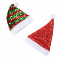 Santa Hat with Sequins - Dog Cat (Red & Green, Red)  (While Supplies Last)
