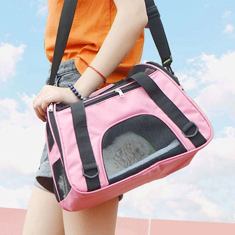 Expandable and Versatile Pet Carrier Bag - Dog Cat - (9 Color Options) - (44 cm (L) × 25 cm (W) × 28 cm (H)