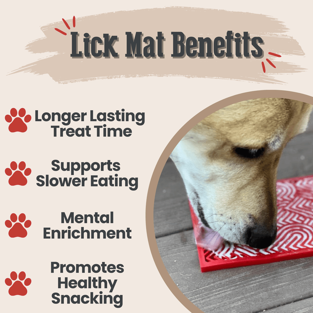 Enrichment Lick Mats - Cat -  (5 Colors/Patterns) - (While Supplies Last)