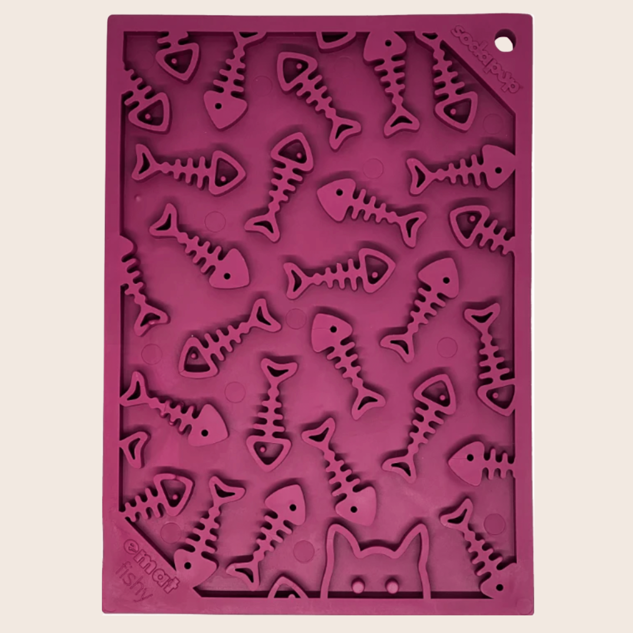 Enrichment Lick Mats - Cat -  (5 Colors/Patterns) - (While Supplies Last)