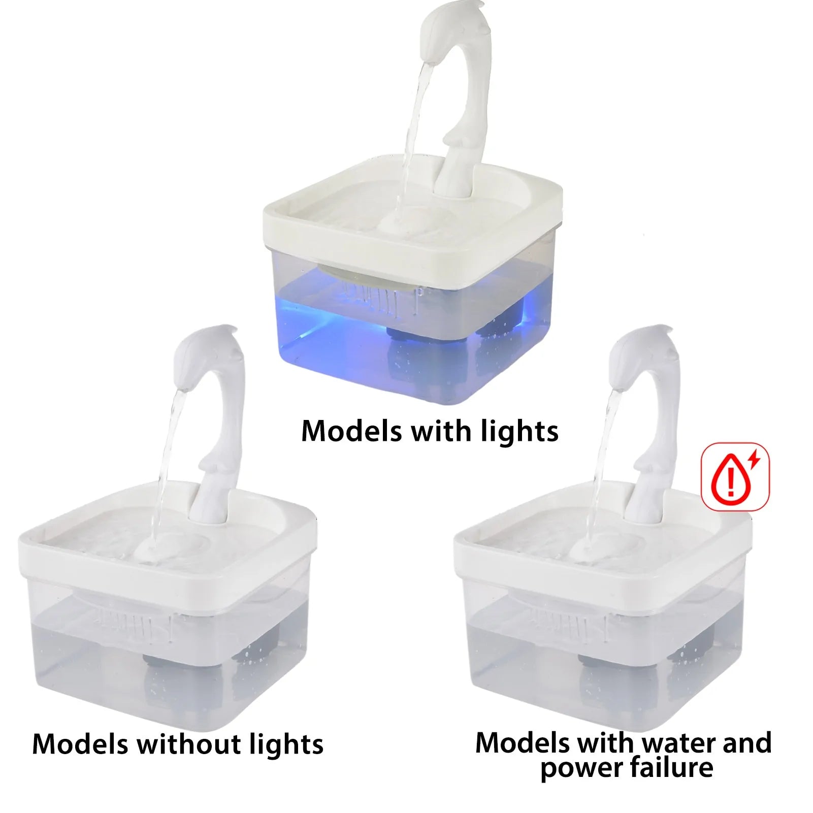 Quiet Pet Water Fountain - Dog Cat - (2L) - (10 Options)