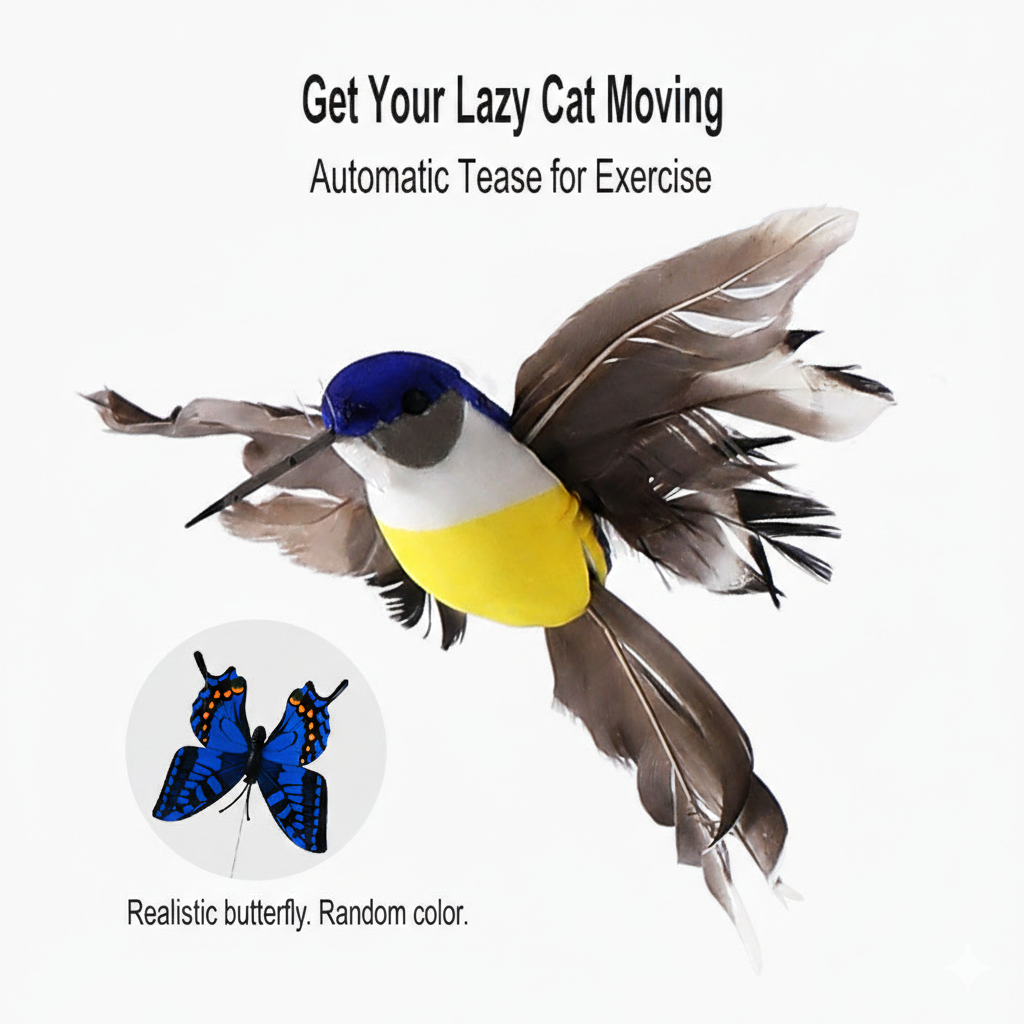 Electric Flutter-Motion of Butterflies and Birds - Cat - (Uses 1-AAA) - (While Supplies Last)