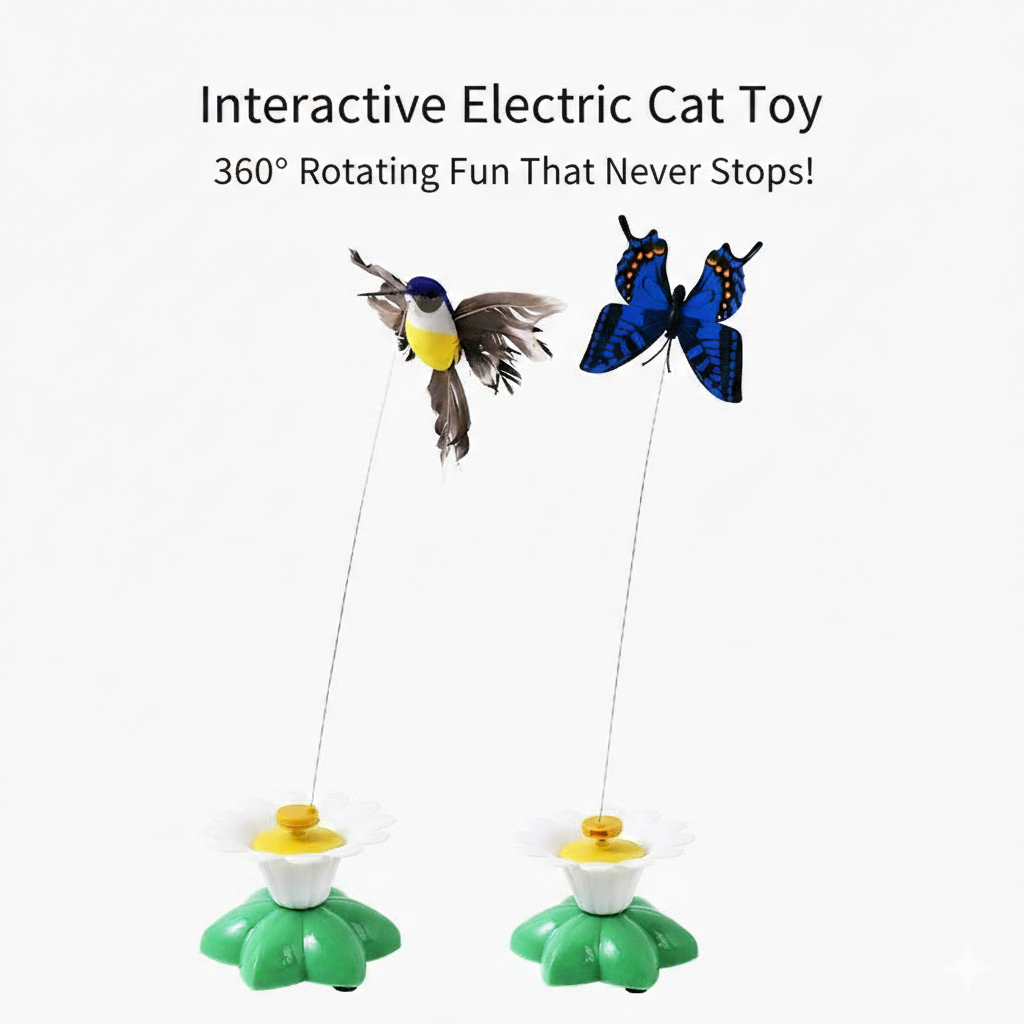 Electric Flutter-Motion of Butterflies and Birds - Cat - (Uses 1-AAA) - (While Supplies Last)