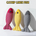 Catnip Fish Chew Toy - Cat - (3 Color Options) - (While Supplies Last)