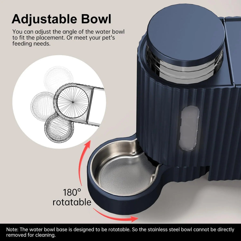 Gravity Dog Cat Feeder of Food & Water with Bowls