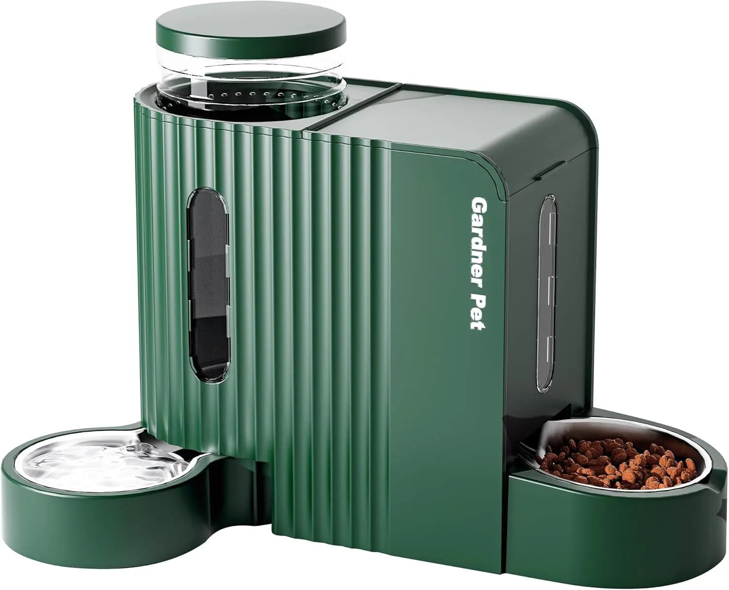 Gravity Dog Cat Feeder of Food & Water with Bowls
