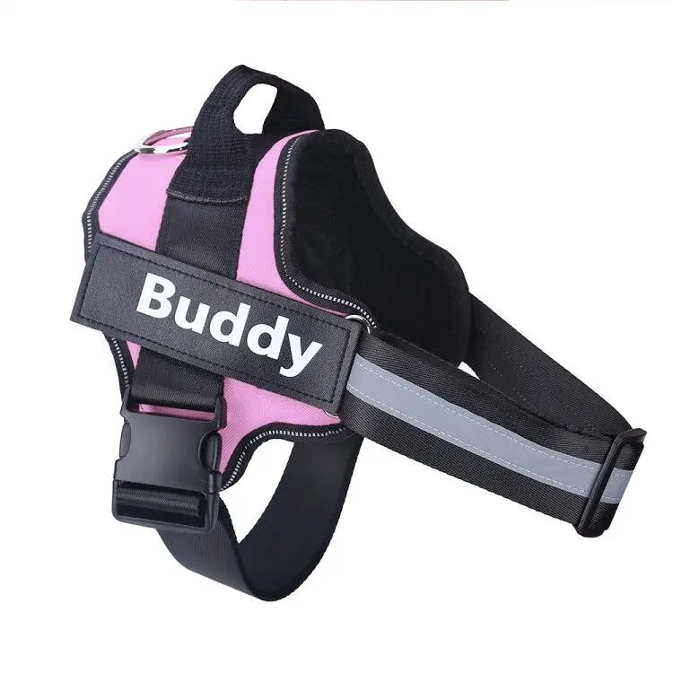 Personalized NO PULL Reflective Breathable Training Harness - (11 Color Options) -  (Sm-XL) - Dog