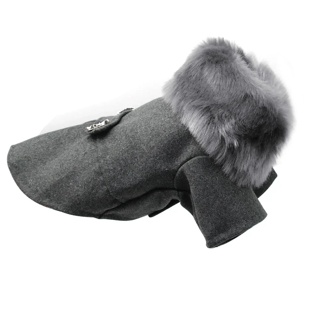 Cozy Winter Coat - Dog - (S-XXL) - (Grey, Black) - (While Supplies Last)
