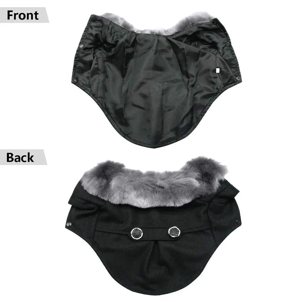 Cozy Winter Coat - Dog - (S-XXL) - (Grey, Black) - (While Supplies Last)