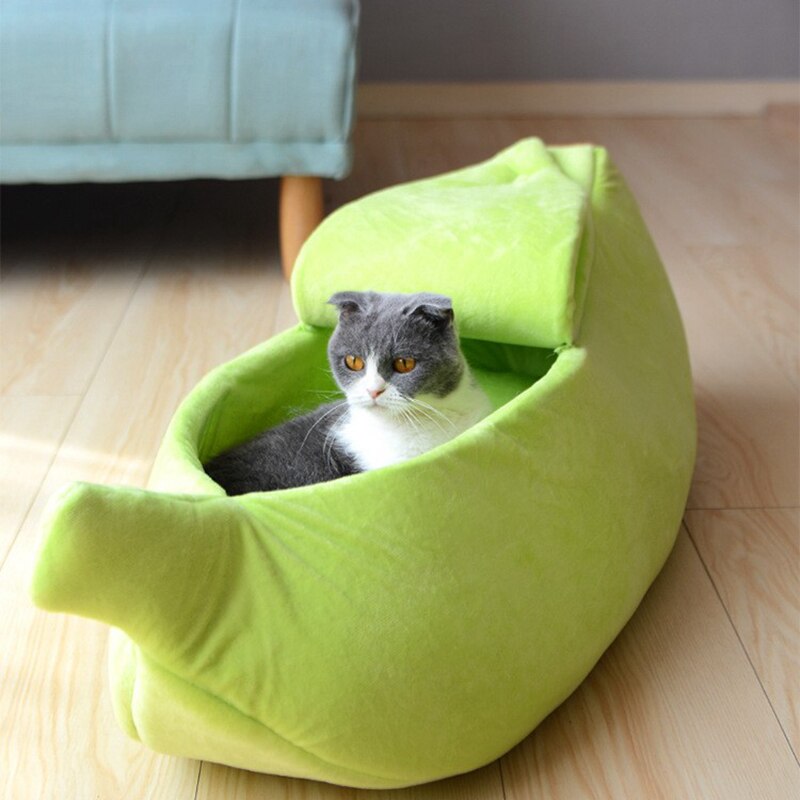 Cozy Banana Bed - Dog Cat - (S-XL) - (6 Color Options)