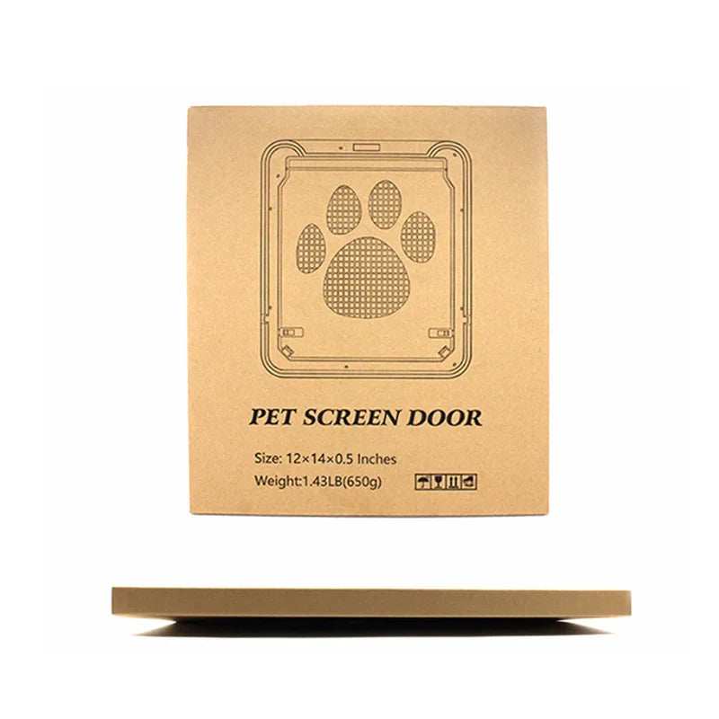 Adjustable & Safe 4-Way Lockable Door Flap - Dog Cat