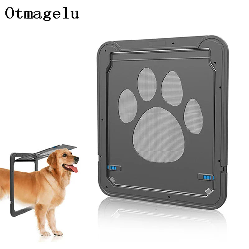 Adjustable & Safe 4-Way Lockable Door Flap - Dog Cat