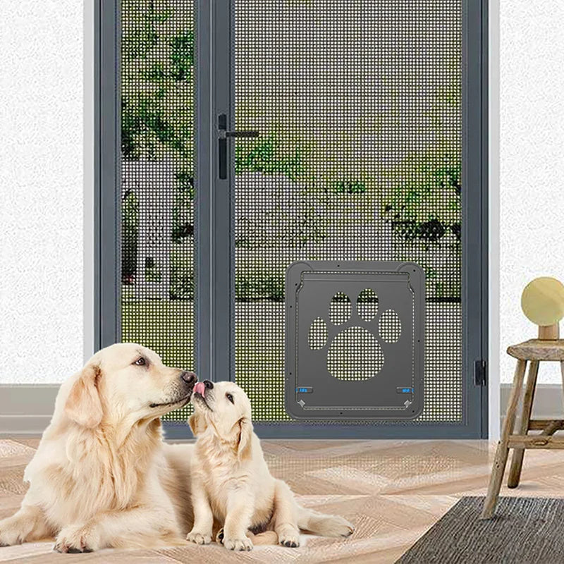 Adjustable & Safe 4-Way Lockable Door Flap - Dog Cat