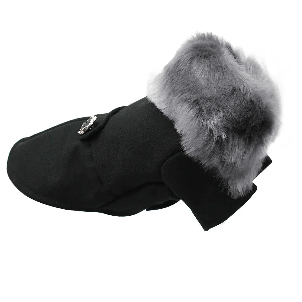 Cozy Winter Coat - Dog - (S-XXL) - (Grey, Black) - (While Supplies Last)