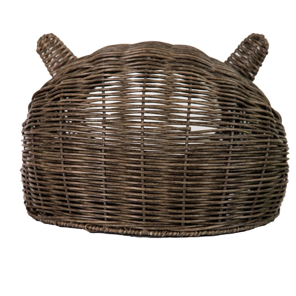 Huntley Wicker Bed - Cat  - ( Brown, Grey) -  (Cat-Shaped) - (While Supplies Last)