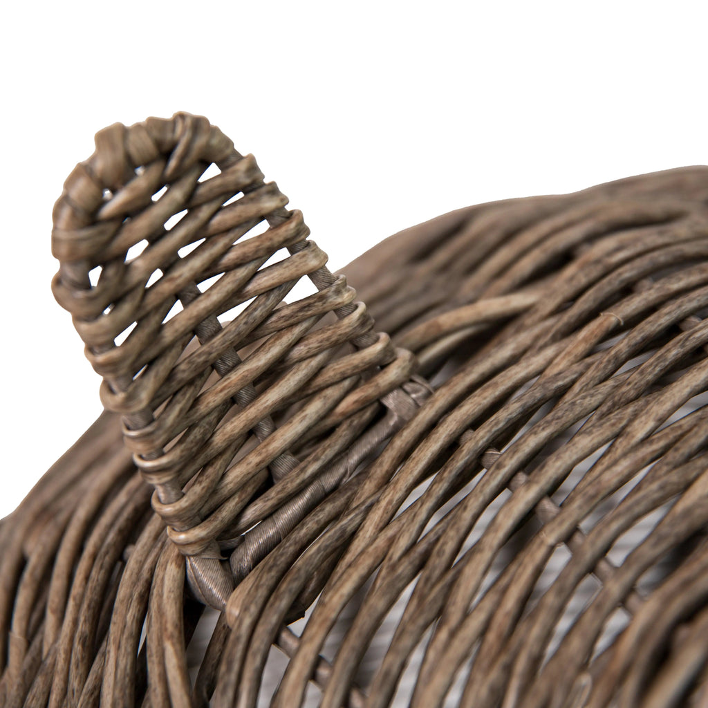 Huntley Wicker Bed - Cat  - ( Brown, Grey) -  (Cat-Shaped) - (While Supplies Last)
