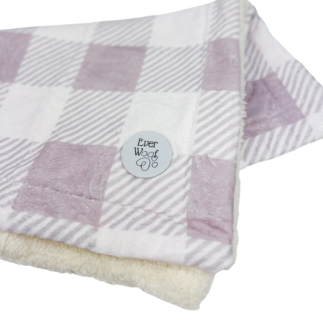 Pet Blanket - Dog - (Sugar Plum)  - (2.2ft x 3.2ft) - (Double-Lined Throw) - (While Supplies Last)