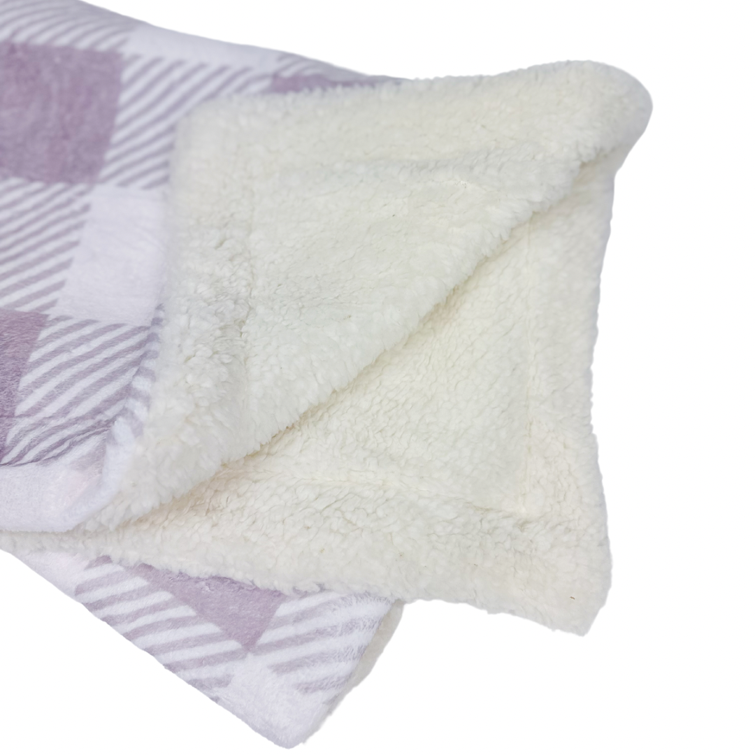 Pet Blanket - Dog - (Sugar Plum)  - (2.2ft x 3.2ft) - (Double-Lined Throw) - (While Supplies Last)
