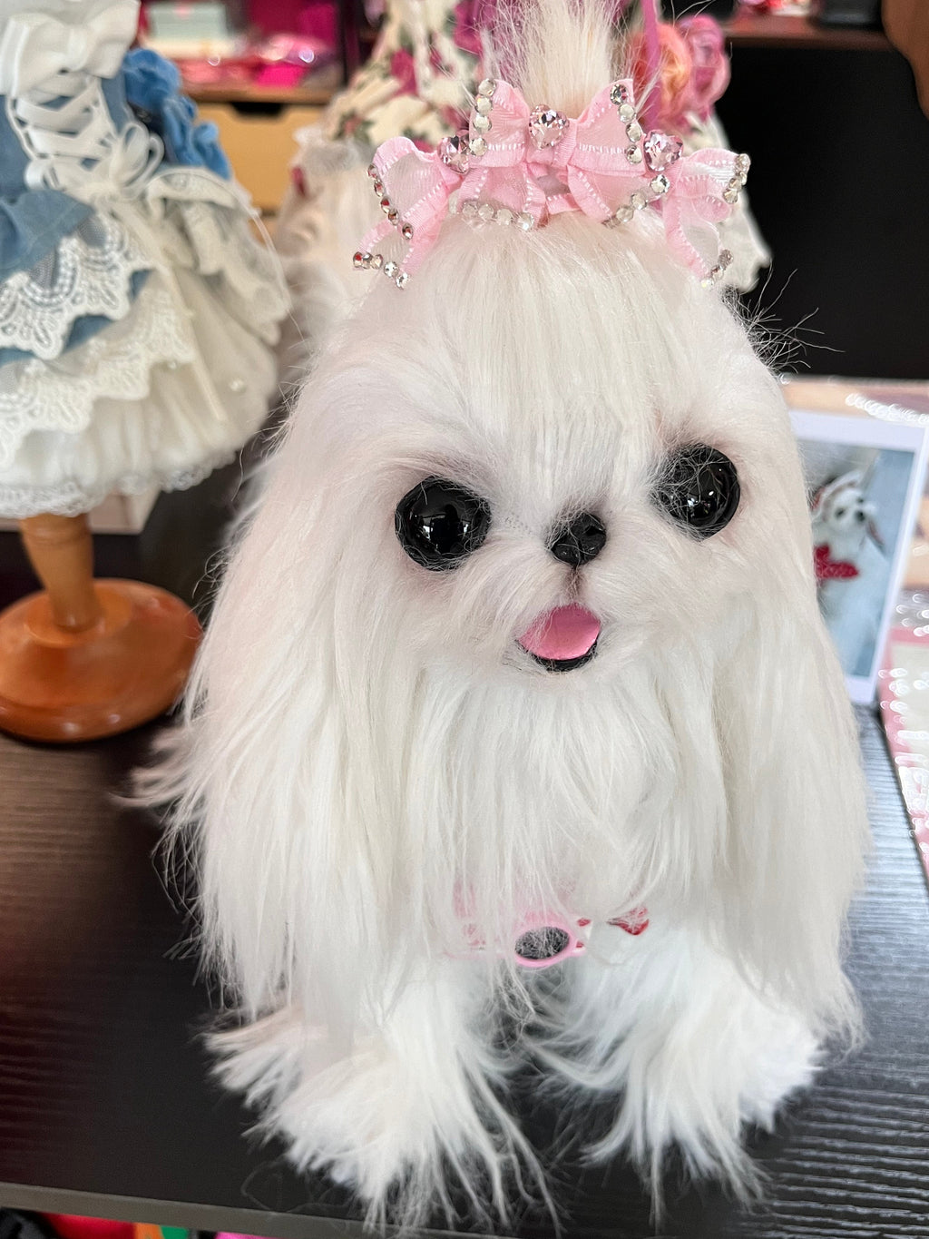 Rhinestone Layered Bow Hair Clip - (4 Colors) - Dog Cat - (While Supplies Last)