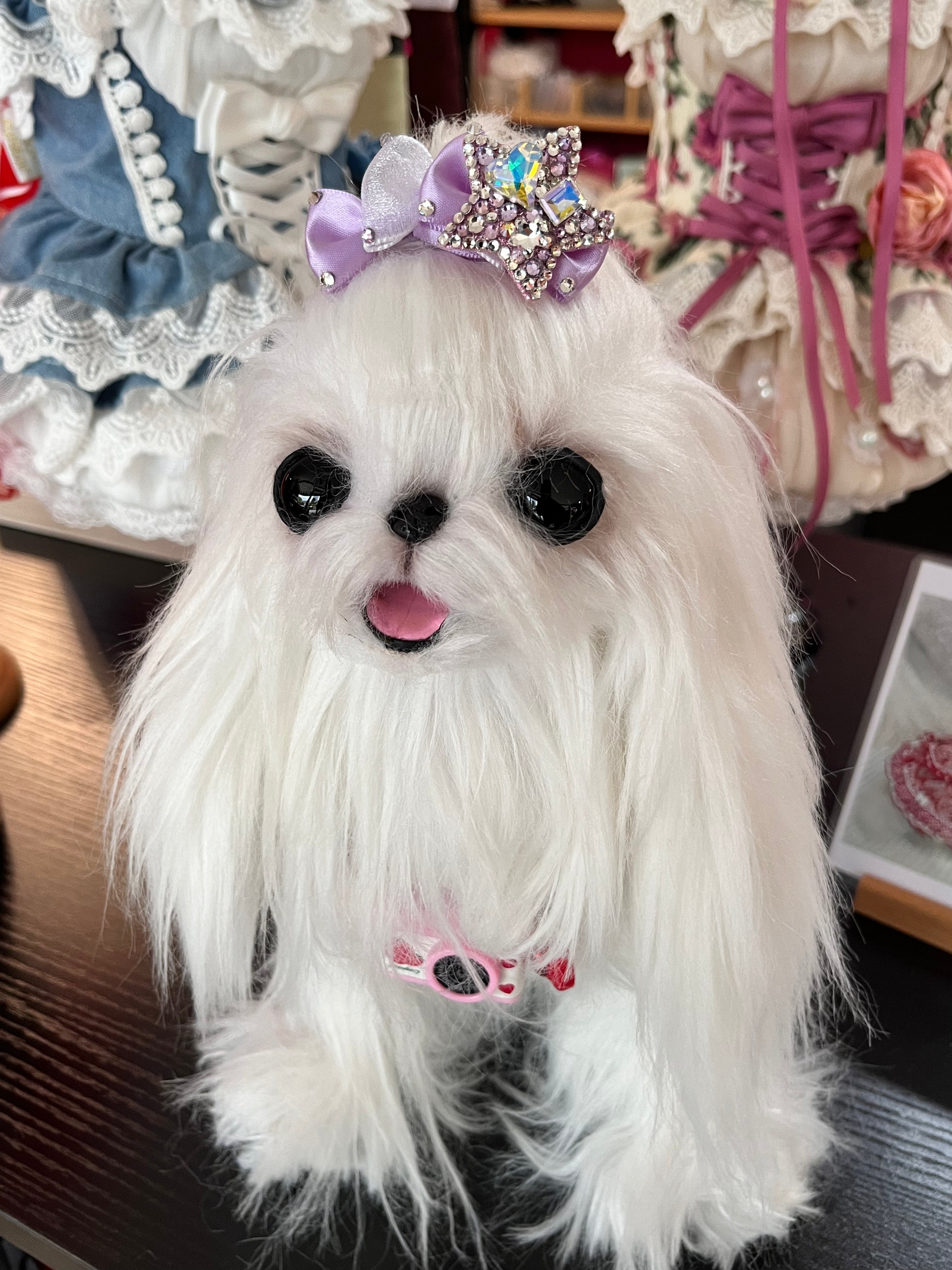 Rhinestone Star Bow Hair Clip - (Yellow, Purple) - Dog Cat - (While Supplies Last)
