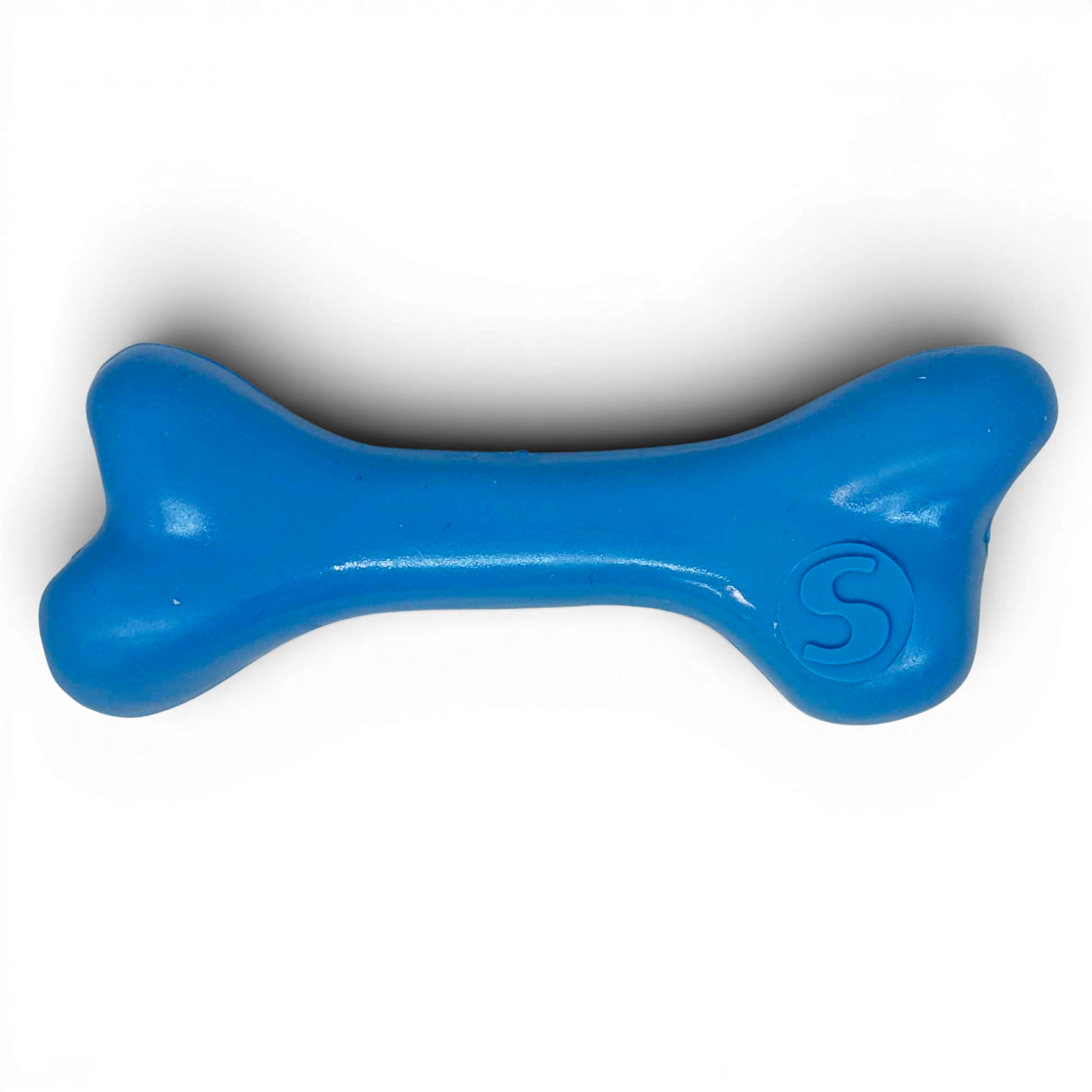 PUP-X Rubber Bone Chew Toy - Dog - (Floats) - (M, L) - (Blue, Yellow, Glow in the Dark Green) - (SodaPup) - (While Supplies Last)