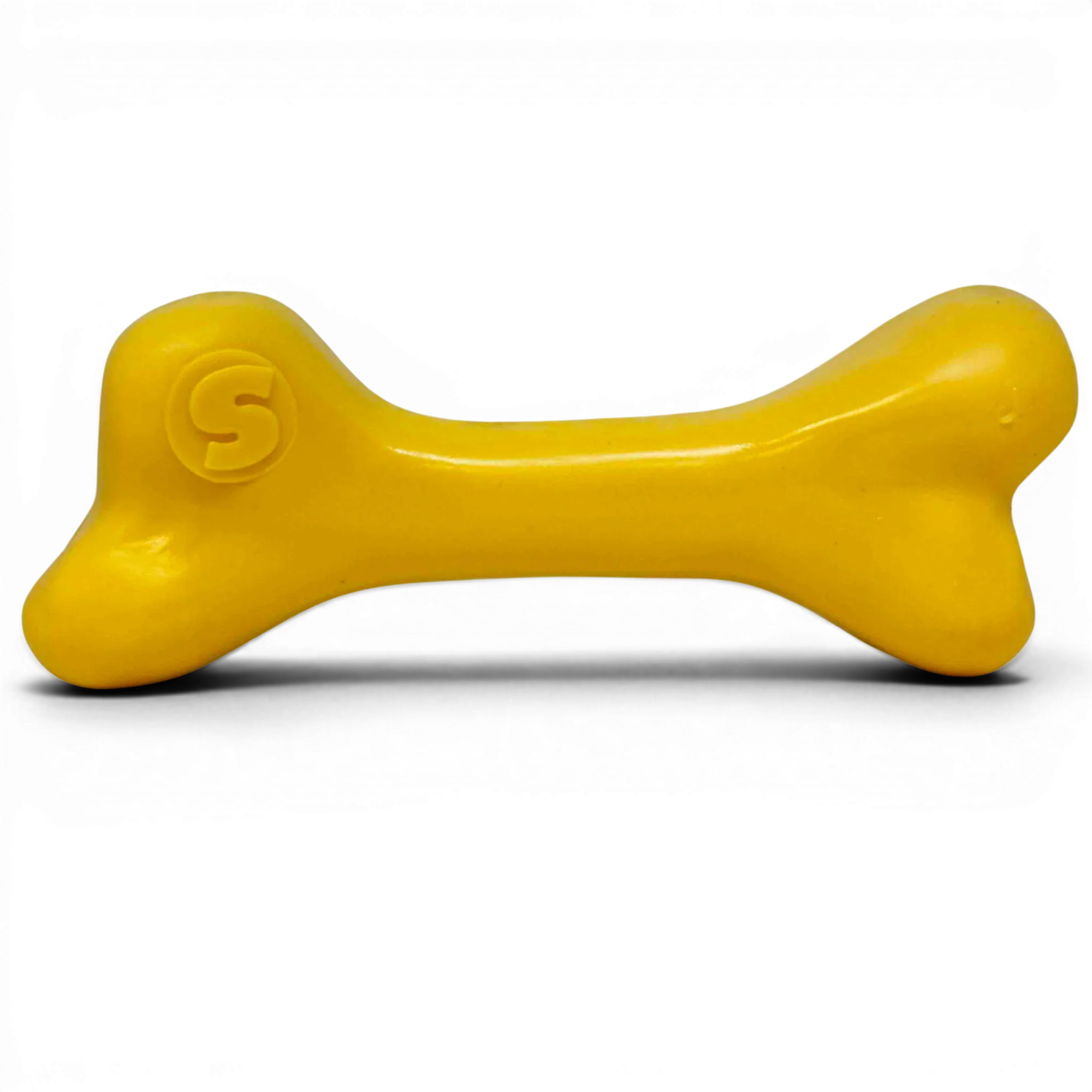 PUP-X Rubber Bone Chew Toy - Dog - (Floats) - (M, L) - (Blue, Yellow, Glow in the Dark Green) - (SodaPup) - (While Supplies Last)