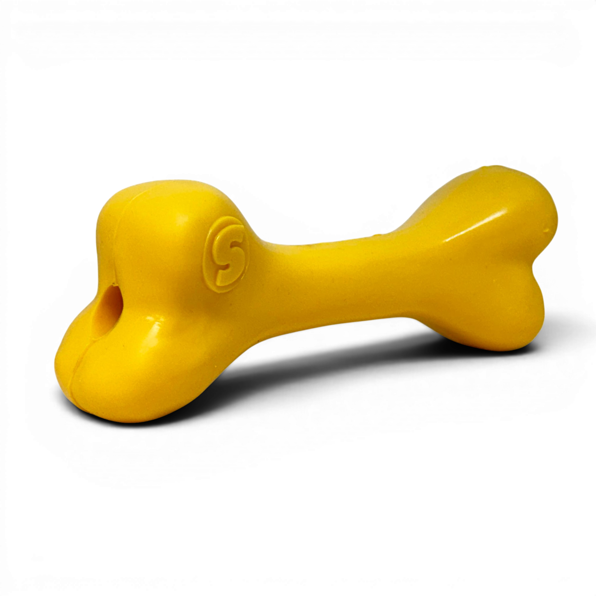 PUP-X Rubber Bone Chew Toy - Dog - (Floats) - (M, L) - (Blue, Yellow, Glow in the Dark Green) - (SodaPup) - (While Supplies Last)