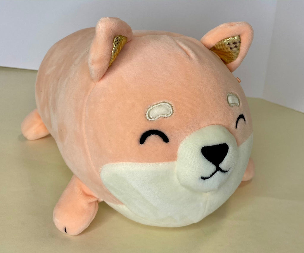 BOGO! Large Squishy Cuddlers Super Soft Plush Pet Toys: Squeak & NO Squeak