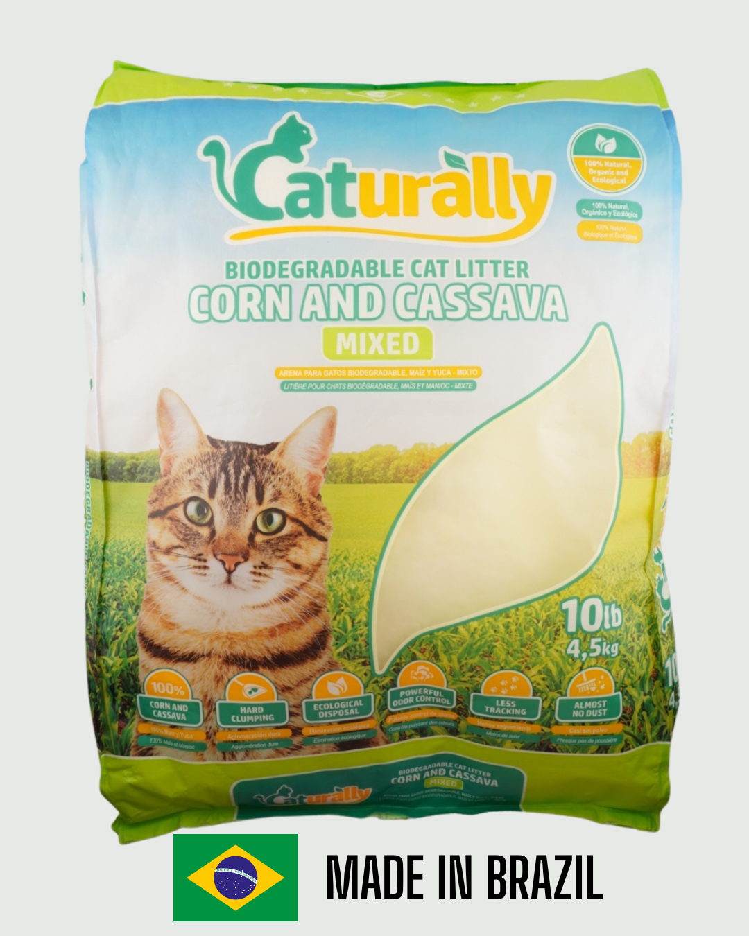 Litter – Natural, Clumping, and Eco-Friendly - Cat - (Caturally) - (Cassava & Corn) - (While Supplies Last)