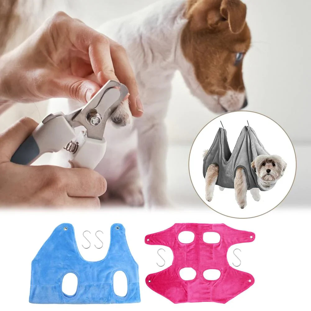 Hanging Grooming Hammock Harness - Dog Cat - (4 Color Options) - (S-L) - USA