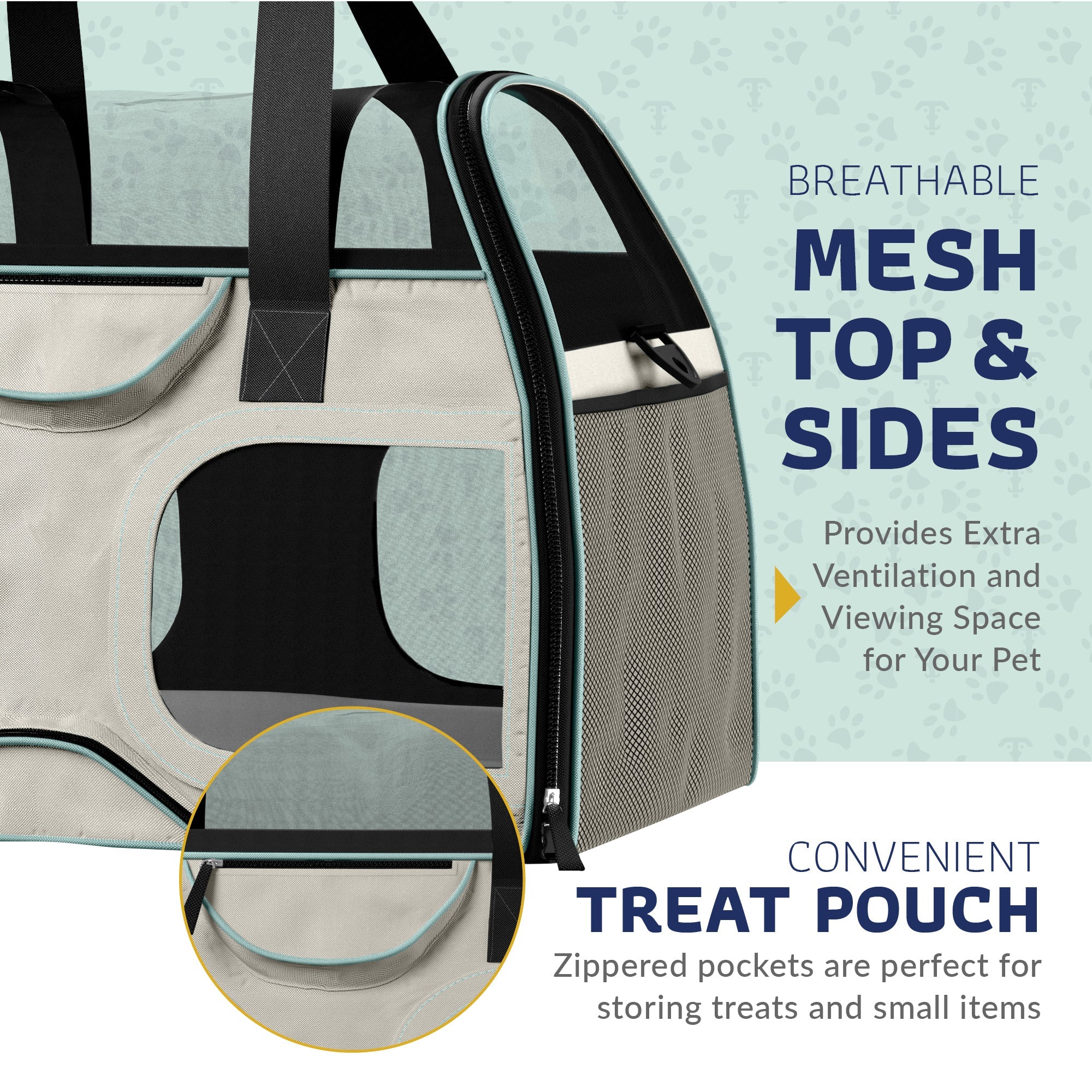 Airline Approved Luxury Pet Carrier with Removable Wheels and Telescopic Handle - Cat Dog - (8 Color Options) - (Katziela)