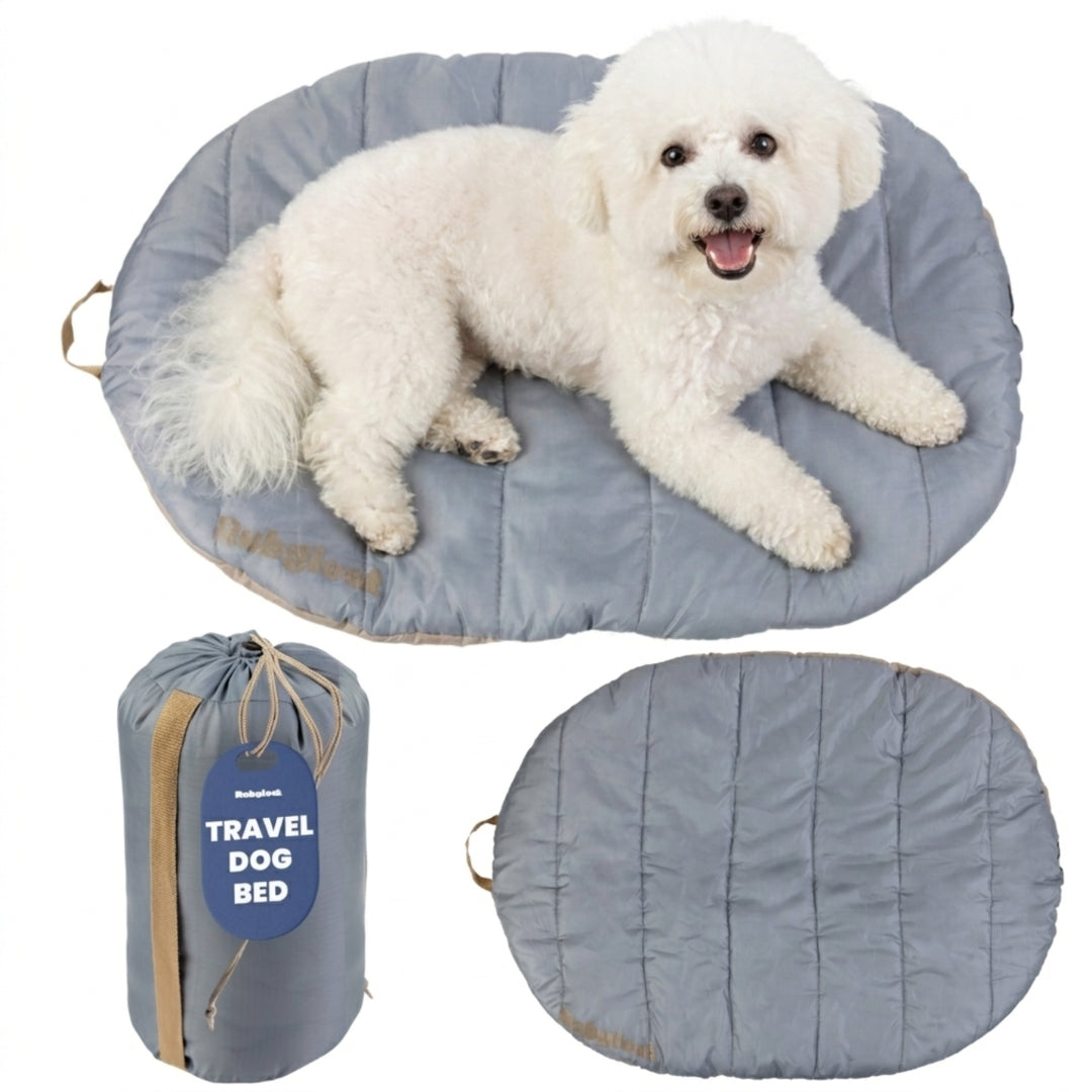Travel Dog Bed - Foldable & Packable for Travel, Road Trip, Camping