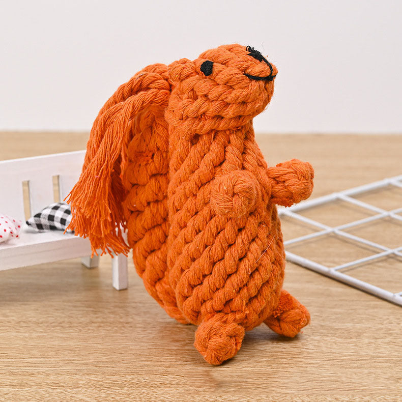 Cute Cotton Animal Rope Chew Toy for Dogs