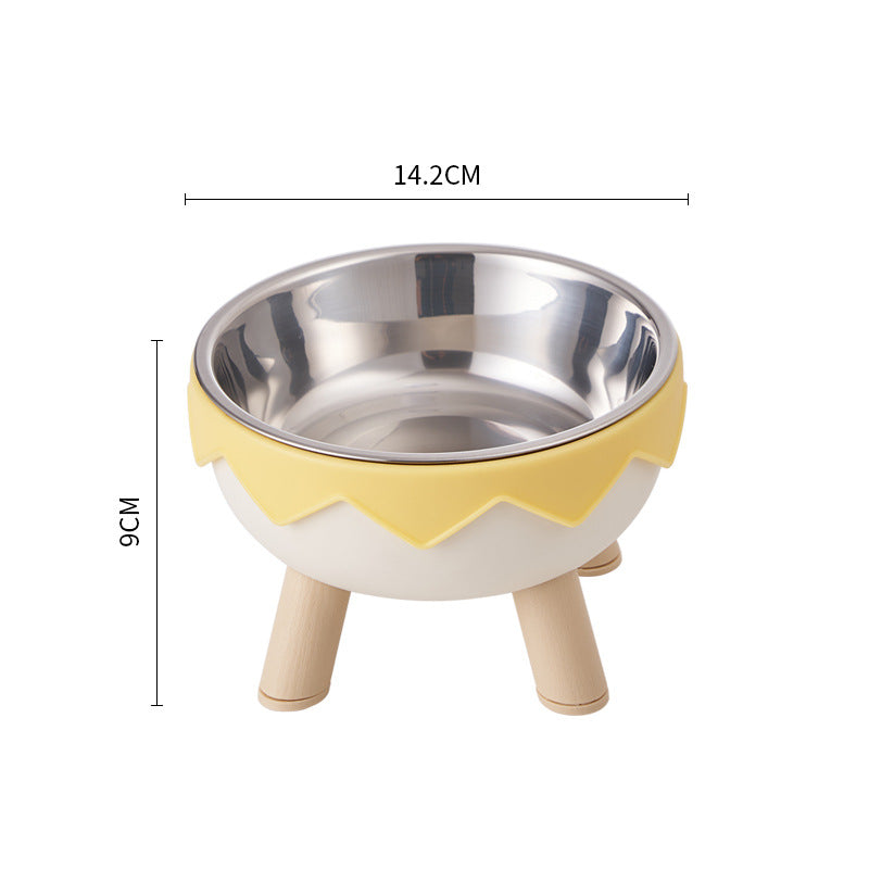 Elevated Stainless Steel Pet Bowl with Legs - Dog Cat - (Yellow, Purple) - (While Supplies Last)