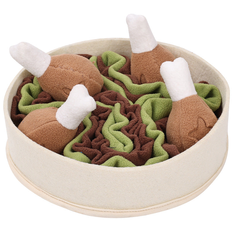 Bowl of Chicken Legs Dog Toy
