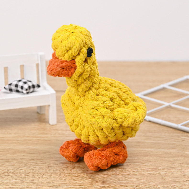Cute Cotton Animal Rope Chew Toy for Dogs