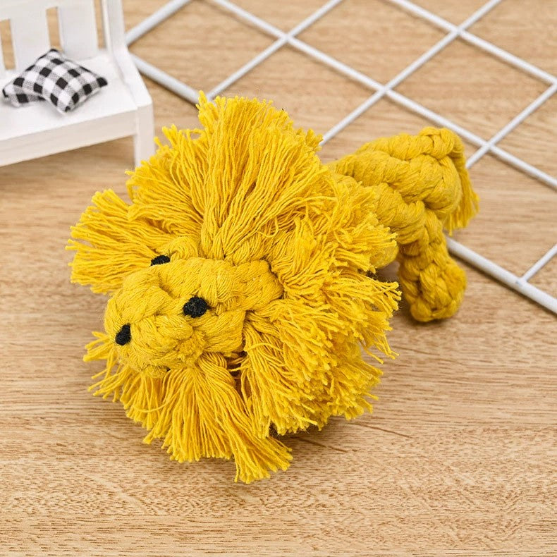 Cute Cotton Animal Rope Chew Toy for Dogs