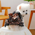 Leopard Lace Ruffle Dress - Dog - (XS-XL) - (Comfortable Chest-Harness Style Fit) - (While Supplies Last)