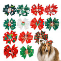 Festive Christmas Hair Bows and Clips - (7 Designs) - Dog Cat (While Supplies Last)