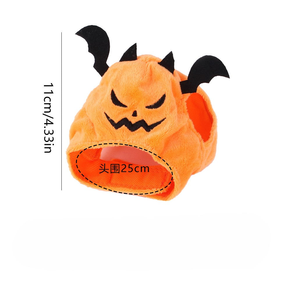 Plush Halloween Jack-o"-lantern Costume includes a Hood with Ears - Dog Cat - (While Supplies Last)