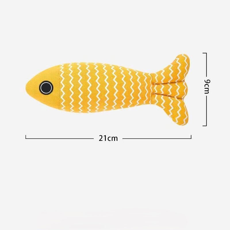 Catnip Fish Chew Toy - Cat - (3 Color Options) - (While Supplies Last)