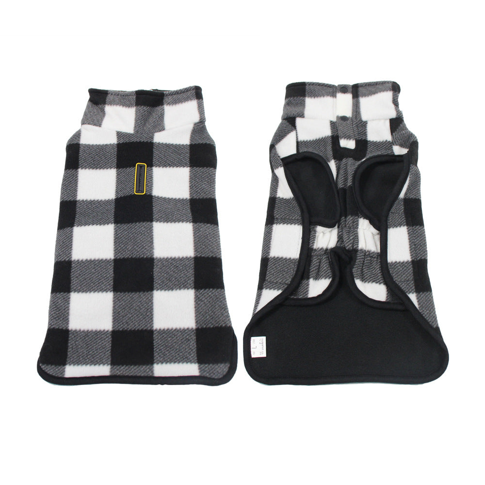 Classic Plaid Fleece Jacket - Dog - (2XL-6XL) - (Red, Black) - (While Supplies Last)