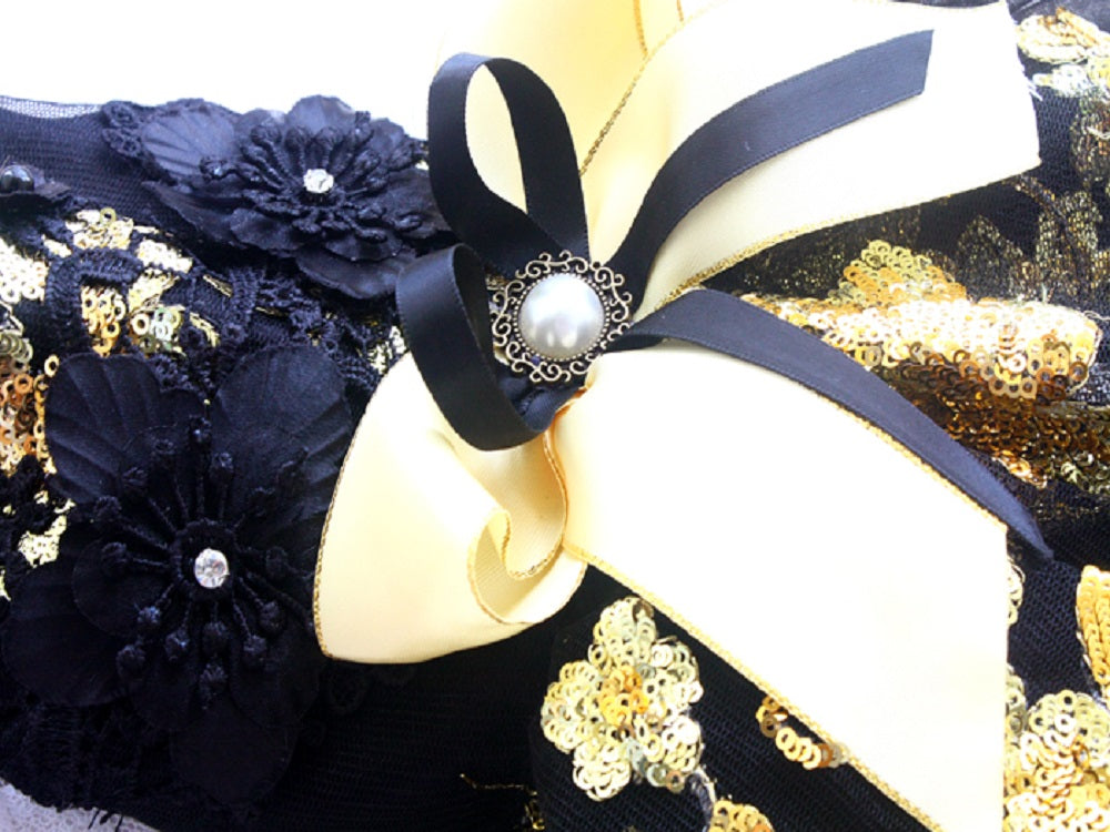Luxurious Floral Sequin Tutu Dress - Dog - (XS-XL) and Customizable - (While Supplies Last)