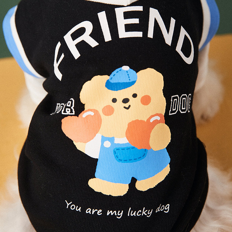 Cozy and Stylish Buddy Bear Hoodie - Dog (Black, Blue) - (S-XL) - While Supplies Last